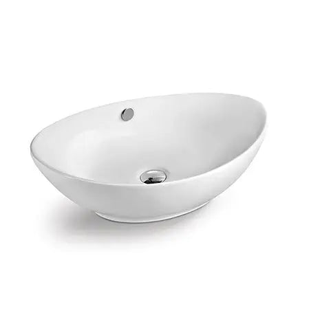 Peta Counter Top Ceramic Basin 570x370mm - Stock Clearance