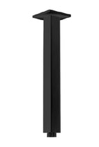Black Square Shower Dropper / Ceiling Arm - 300mm (Stock Clearance)
