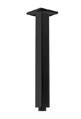 Black Square Shower Dropper / Ceiling Arm - 300mm (Stock Clearance)