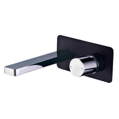 Zenon Wall Basin Mixer (WMSC 13 BLK/CP) Black & Chrome - Stock Clearance
