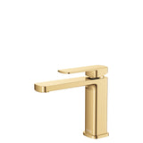 Brushed Gold Square Basin Mixer - Floor Display Clearance