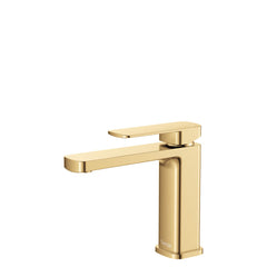 Brushed Gold Square Basin Mixer - Floor Display Clearance