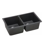 Granite Black Double Bowls Undermount/Top mount Kitchen Sink 838x476mm - Various Colours