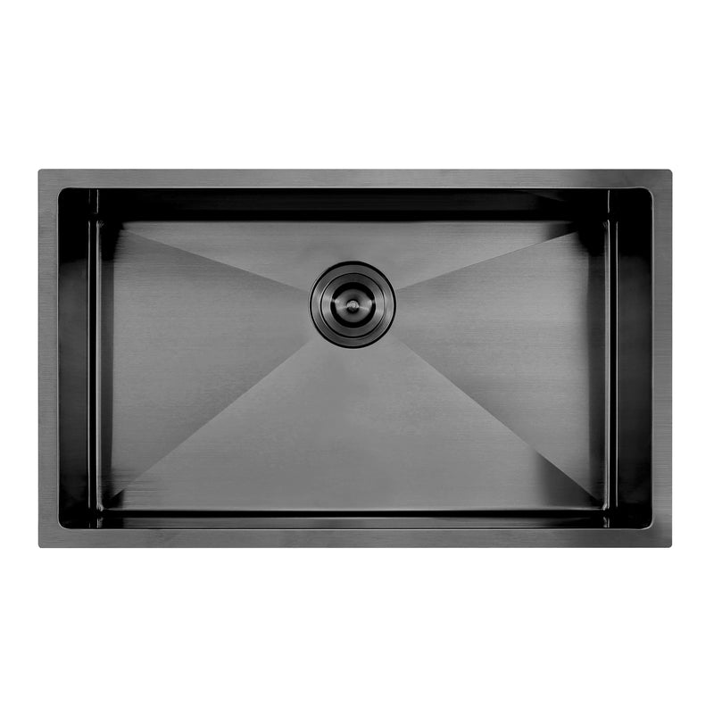 Single Bowl Sink Undermount/Topmount Stainless Sink 762x457mm - Various Colours