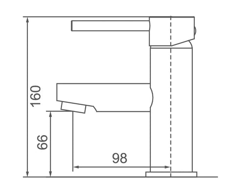 BM31 Jess Round Pin Basin Mixer - Various Colours