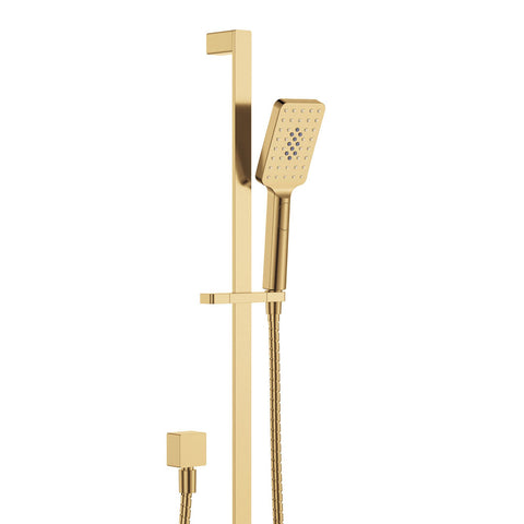 Single Shower Rail Brushed Gold - Floor Display Clearance