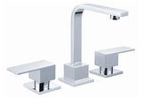 Square Chrome Basin Tap Set (TPS-201) - Stock Clearance