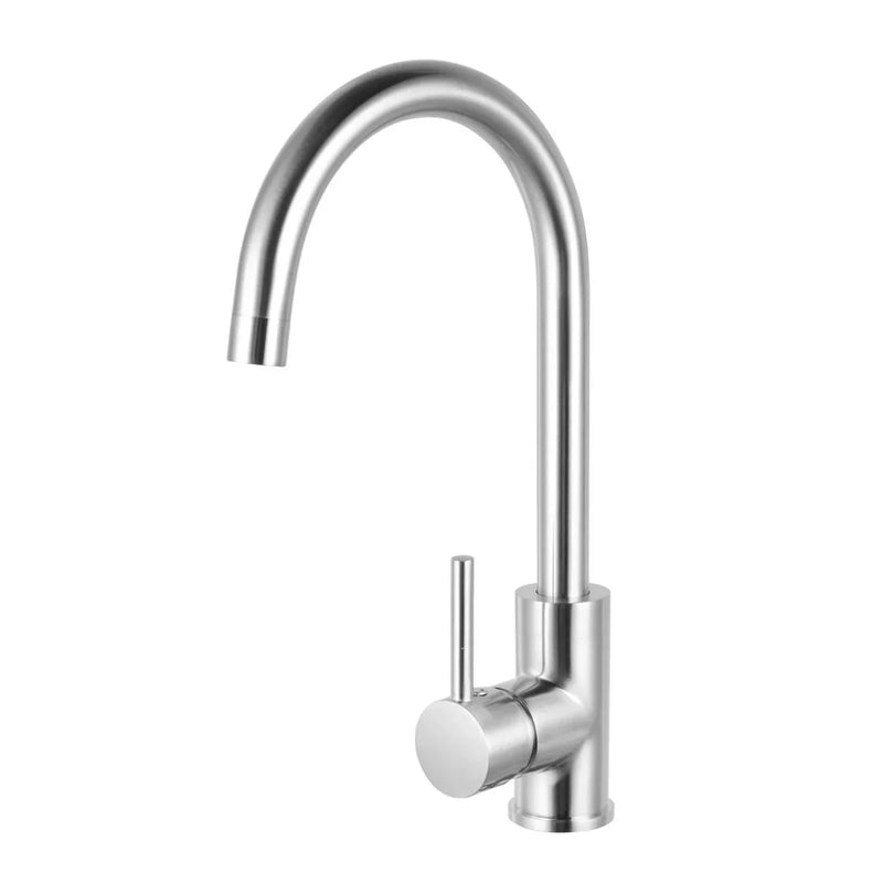 Side Lever Gooseneck Kitchen / Laundry Sink Mixer - Various Colours