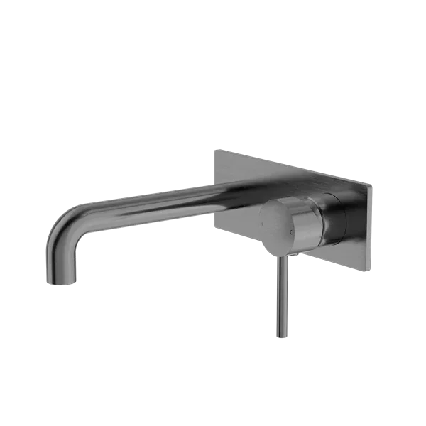 Nero Tapware WBM08 Dolce Round Wall Basin/Bath Mixer Set with Spout - Various Colours