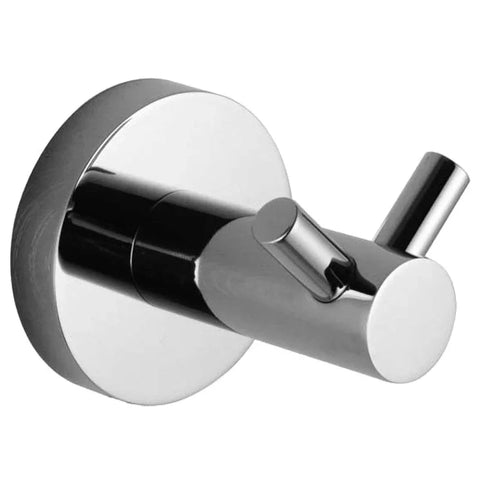 Round Twin Robe Hook - Chrome