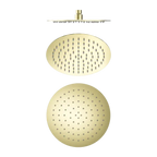 Thin Round Overhead Shower Head 250mm (Stainless Steel Made) - Various Colours