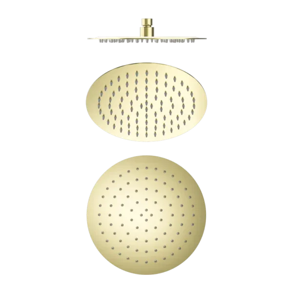 Thin Round Overhead Shower Head 250mm (Stainless Steel Made) - Various Colours