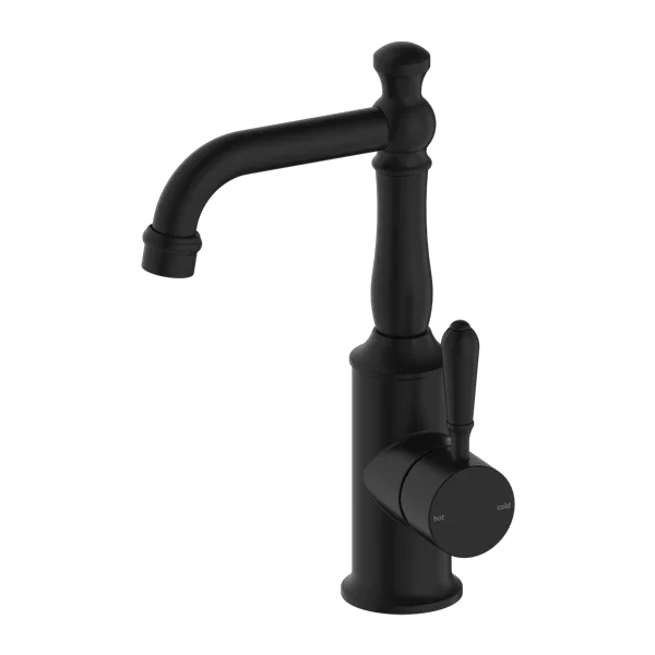 Nero Tapware BM33 York Basin Mixer with Metal/Porcelain Lever - Various Colours
