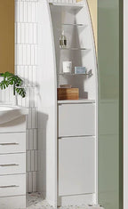 Fingerpull Freestanding Tallboy & Storage Cabinet - 400x400x1800mm