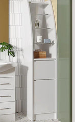 Fingerpull Freestanding Tallboy & Storage Cabinet - 400x400x1800mm