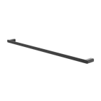 Black Square Single Towel Rail 600mm long (6024) - Stock Clearance