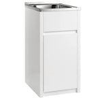 Laundry Trough & PVC Cabinet 455x555mm / 600x500mm - Gloss White