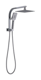 Square Compact Dual Shower Rail - Various Colours
