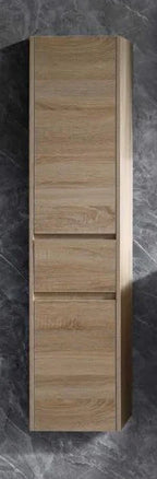 Fingerpull Wall Hung Tallboy & Storage Cabinet - 350x390x1500mm - Various Colours