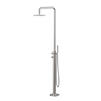 Builder Range Outdoor Freestanding Shower Column - Brushed Nickel