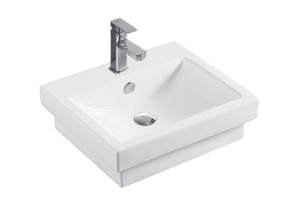 MEGGA-II Inset Ceramic Basin 500x435mm - Gloss White (Floor Display Clearance)