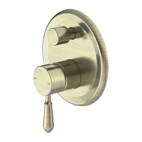 SMD33 Vintage Shower / Bath Mixer with Diverter - Various Handles and Colours (Mix & Match)