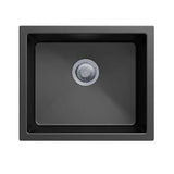 Granite Black Single Bowl Undermount / Topmount Sink 533x457mm - Various Colours