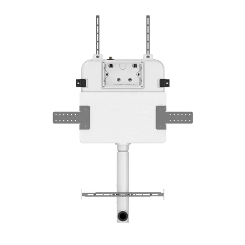 R&T In Wall Package - Rimless Floor Pan, Inwall Cistern and Button