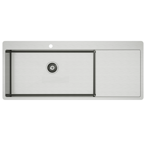 Coming Soon（ETA Mid August)- Mega Single Bowl with Drainer Topmount/Undermount Kitchen Sink 1200x500mm