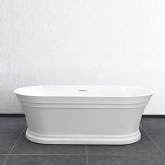 Hampton Style Oval Freestanding Bath 1500 / 1700 mm - Gloss White