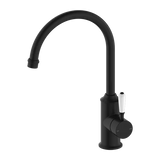 York Kitchen / Laundry Sink Mixer Goosneck Spout With Metal / Porcelain Lever - Various Colours