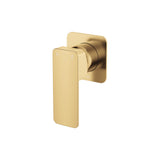 Square Shower Mixer Brushed Gold - Floor Display Clearance