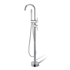 Round Freestanding Bath Mixer/Filler with Hand Shower Set - Various Colours