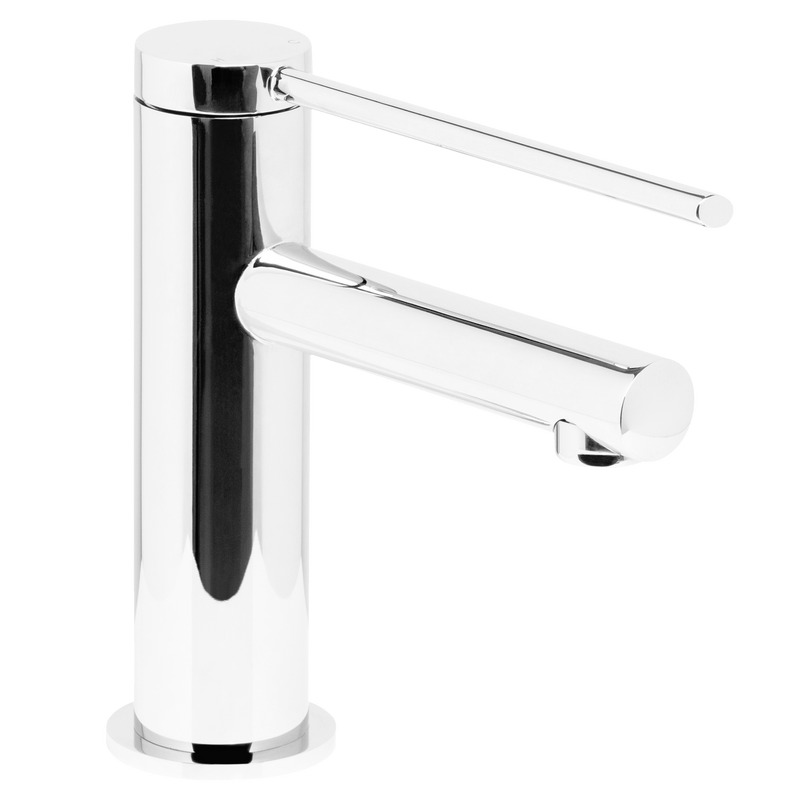 Chrome Round Basin Mixer Pin Handle - Floor Display Clearance