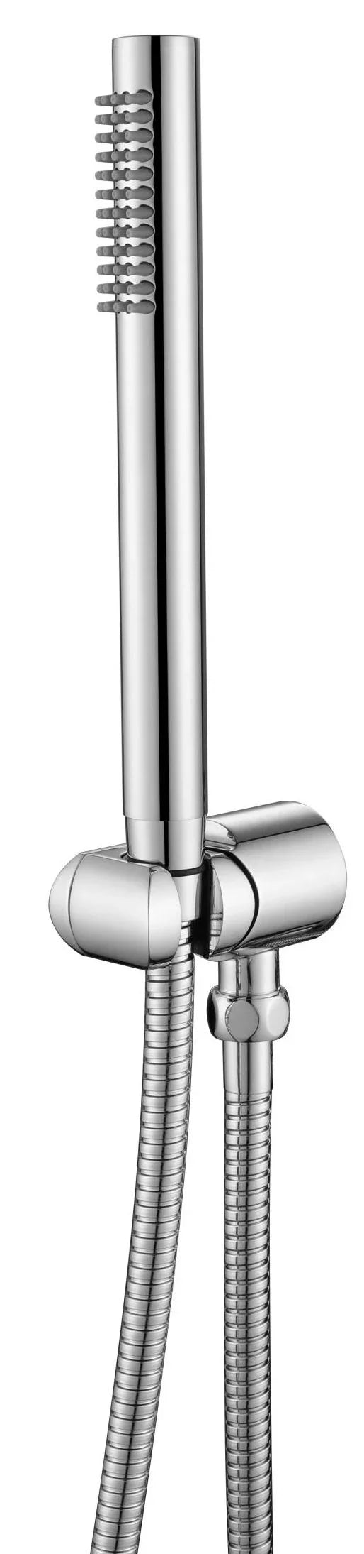 Round Slim Hand Shower On Holder - Various Colours