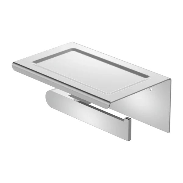 Ecco Toilet Roll Holder with Shelf - Various Colours