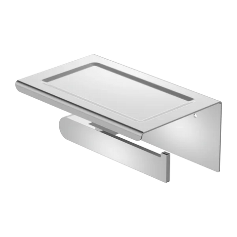 Ecco Toilet Roll Holder with Shelf - Various Colours