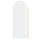 SS47 10mm Arch Walk-In Shower Screen with Wall Channel – 2100mm High, 900–1200mm, Various Colours