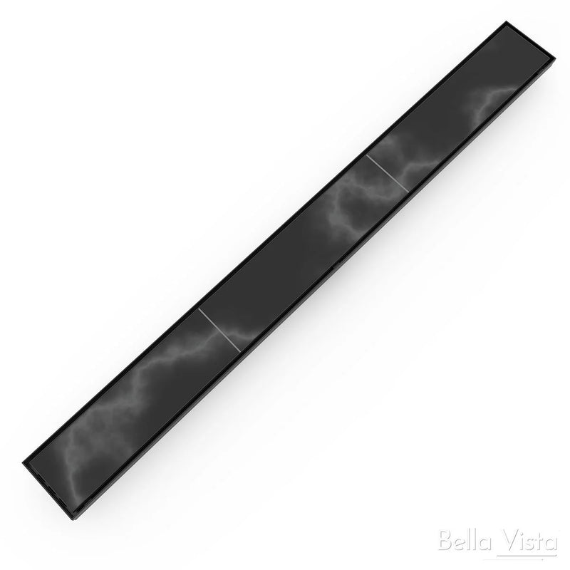 Bella Vista Tile Insert Shower Grate (CFG-T-25-800-BLK) - Stock Clearance