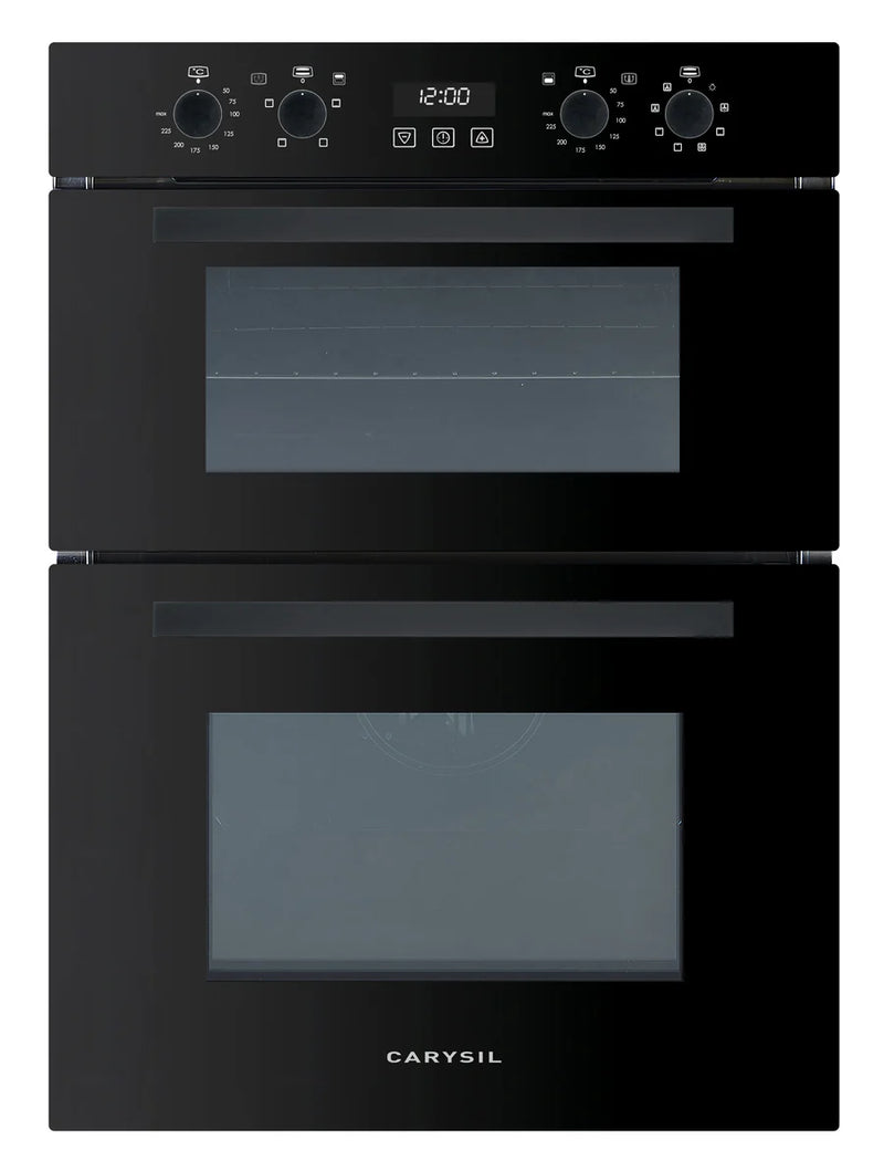 Carysil Built-In Black Double Oven 60CM