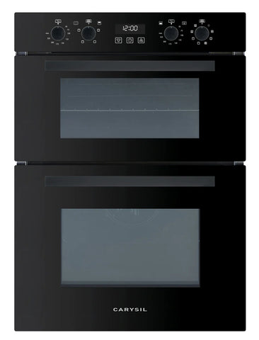Carysil Built-In Black Double Oven 60CM