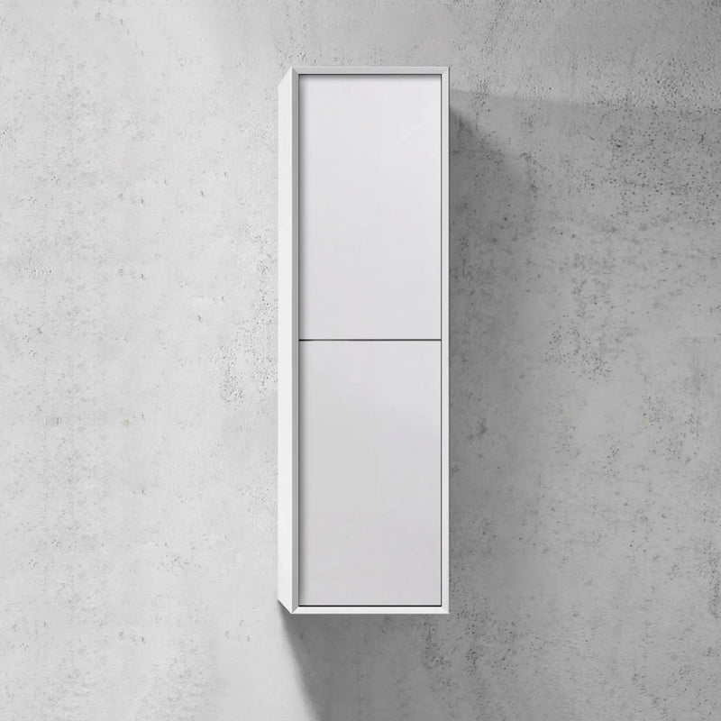 Fingerpull Wall Hung Tallboy & Storage Cabinet - 350x300x1200mm - Various Colours