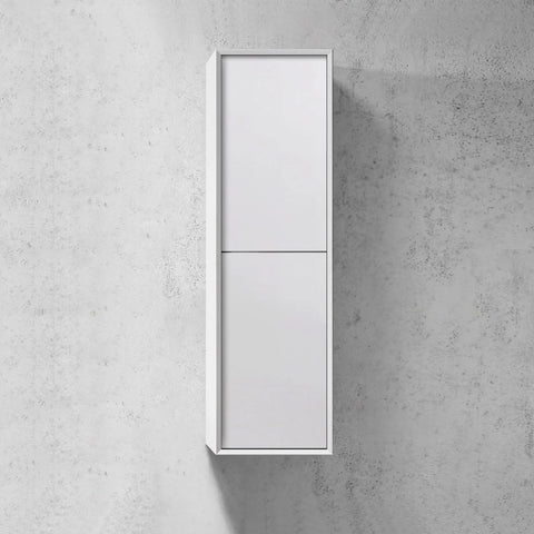 Fingerpull Wall Hung Tallboy & Storage Cabinet - 350x300x1200mm - Various Colours