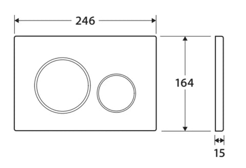 Geberit In Wall Package - Tornado Rimless Floor Pan, Inwall Cistern and Button