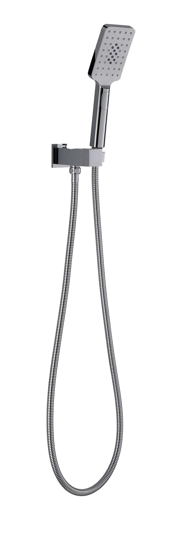 Soft Square Hand Shower On Holder - Various Colours