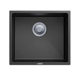 Granite Black Single Bowl Undermount / Topmount Sink 457x406mm - Various Colours