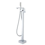 Square Freestanding Bath Mixer/Filler with Hand Shower Set - Various Colours