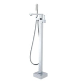 Square Freestanding Bath Mixer/Filler with Hand Shower Set - Various Colours