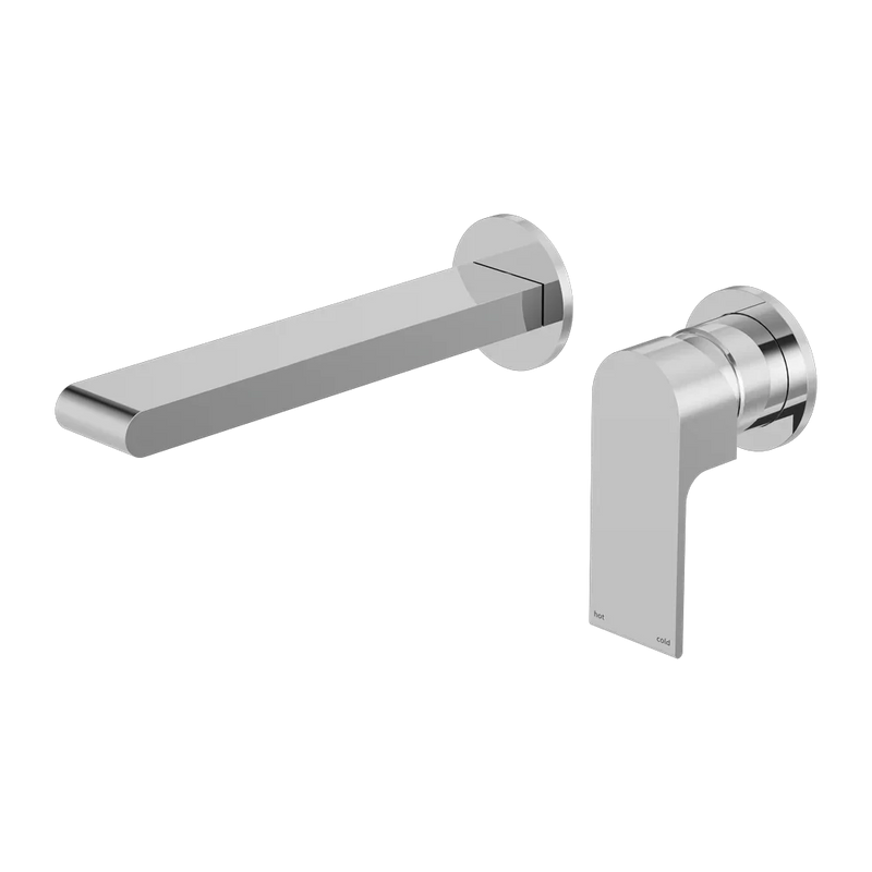 Nero Tapware WBM26 Bianca Wall Basin/Bath Mixer Set (Separate Backplate) with 187mm Reach Spout - Various Colours