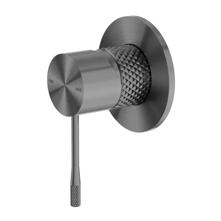 Nero SM36 Opal Cross Hatched Shower / Bath Mixer (80mm Backplate) - Various Colours